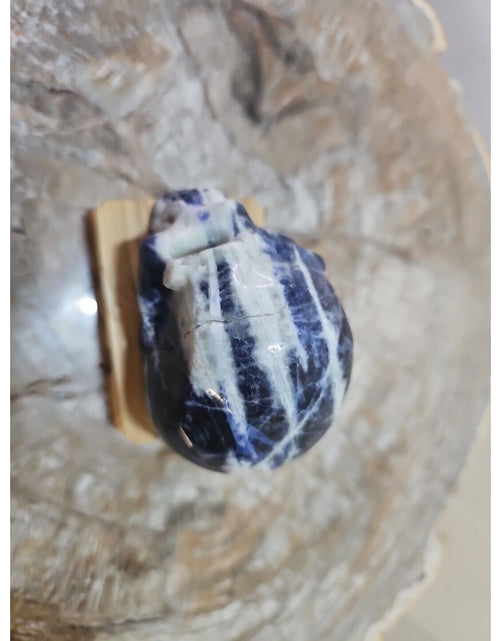 Load image into Gallery viewer, 356G Natural Blue stripe quartz hand Carved skull crystal healing
