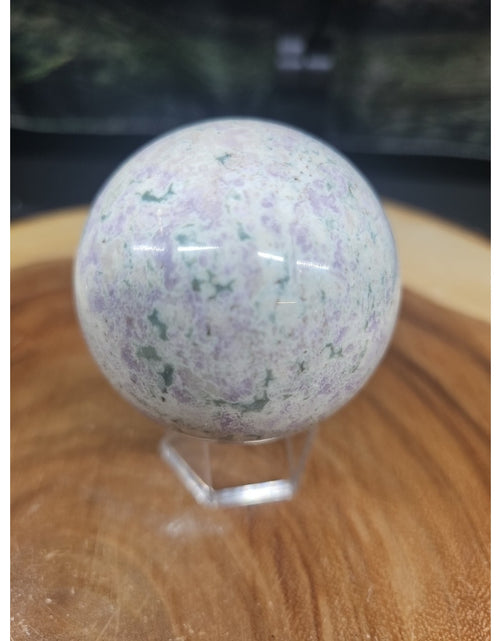 Load image into Gallery viewer, Natural Quartz Crystal Jasper Sphere Ball Polished 63mm &amp;stand
