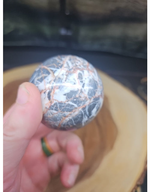 Load image into Gallery viewer, Natural Quartz Crystal Jasper Sphere Ball Polished 50-60mm &amp;stand
