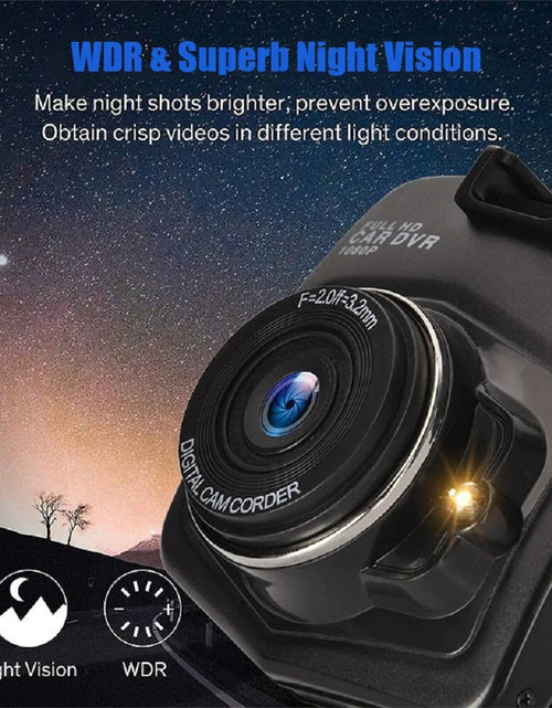 Load image into Gallery viewer, 2.4&#39;&#39; Full HD 1080P Dash Cam Car DVR Front or Rear Camera Night Vision G-sensor
