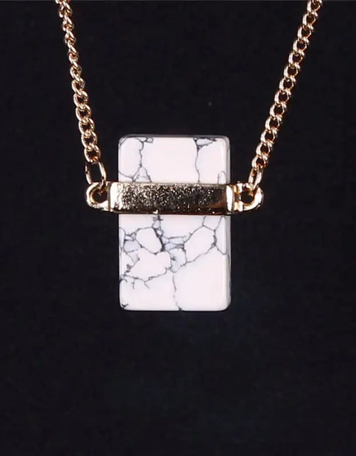 Load image into Gallery viewer, Natural Marble Stone Necklace
