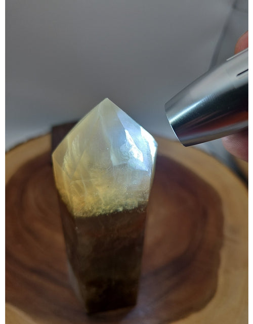 Load image into Gallery viewer, 1.95lb Fluorite Quartz Crystal Point W/Stand
