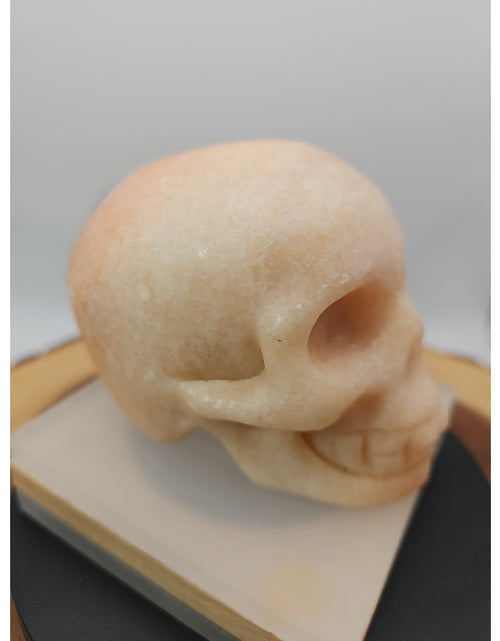 Load image into Gallery viewer, 1.56 Natural sunstone Skull Crystal Carving Mixed Stones Healing
