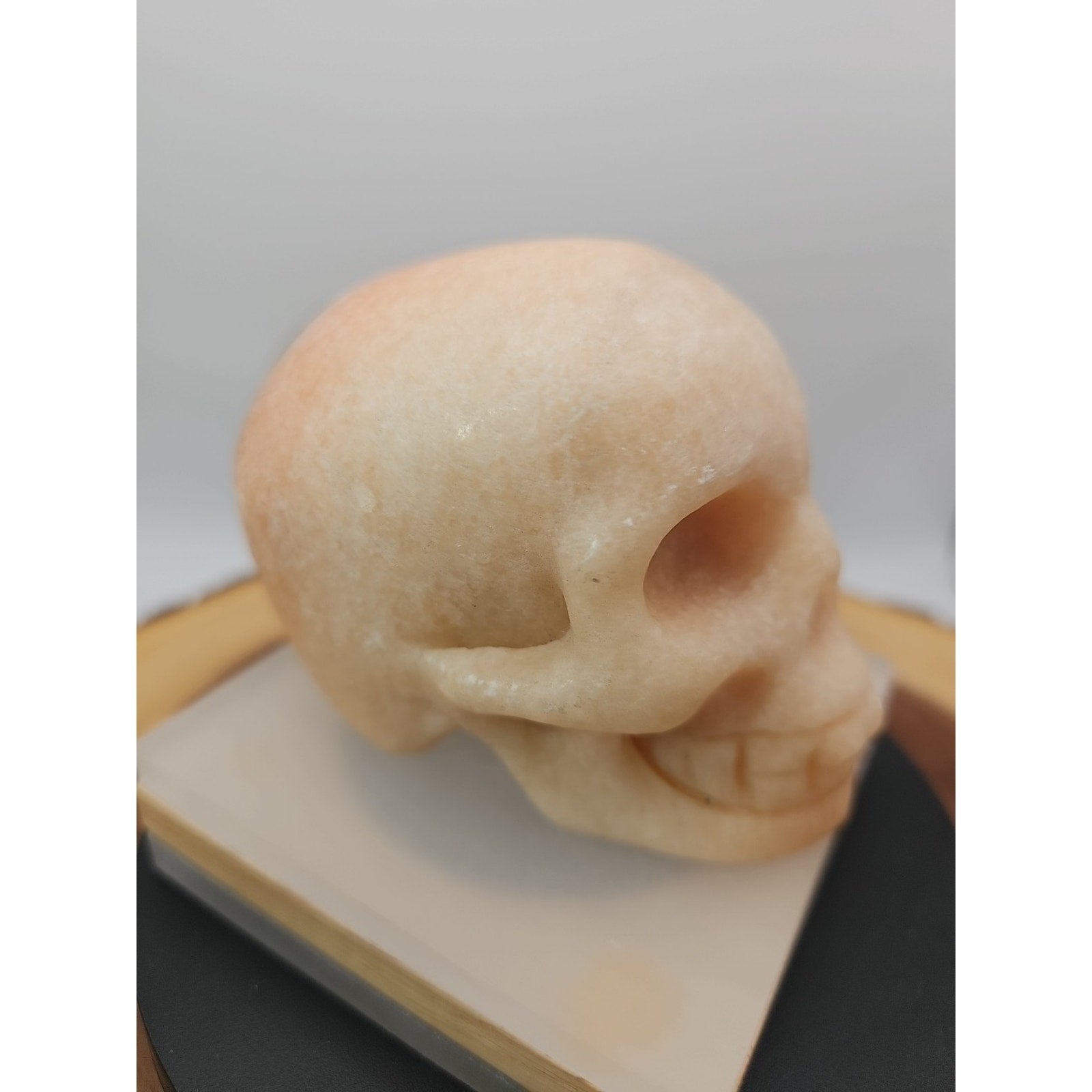 1.56 Natural sunstone Skull Crystal Carving Mixed Stones Healing