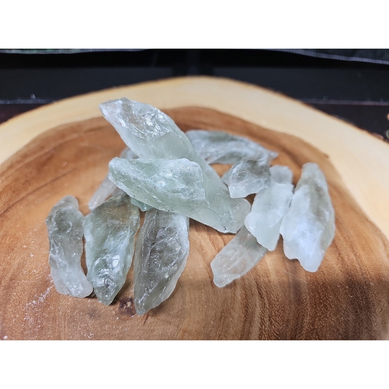 Wholesale Lot 1 Lb Prasiolite Green Amethyst Raw Crystal Healing Energy