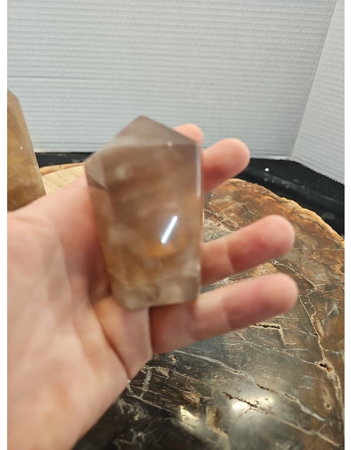 Load image into Gallery viewer, 2Pcs Natural Rainbow Fluorite Quartz Crystal Point Tower Polished Healing
