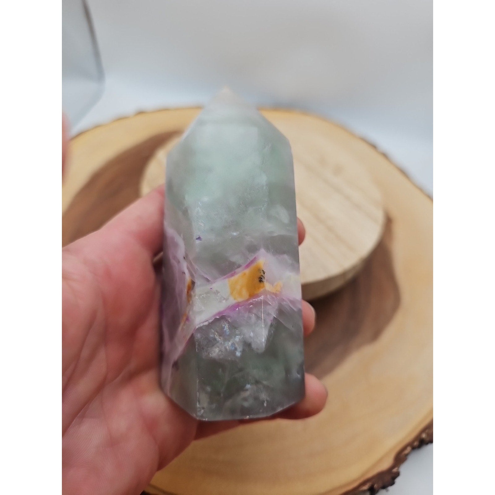 Fluorite Crystal Tower .92lbs