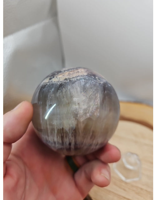 Load image into Gallery viewer, 1.30lb Natural Rainbow Fluorite Quartz Crystal Sphere Ball Polished

