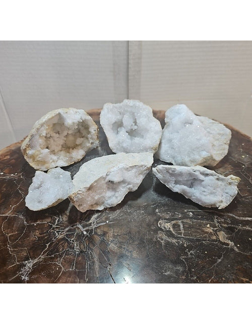 Load image into Gallery viewer, 6pcs 2.72lbs Lot Geode Crystal Moroccan Quartz
