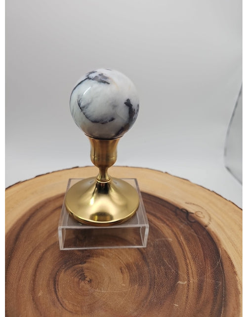 Load image into Gallery viewer, Tree Agate .53lb 53mm W/stand
