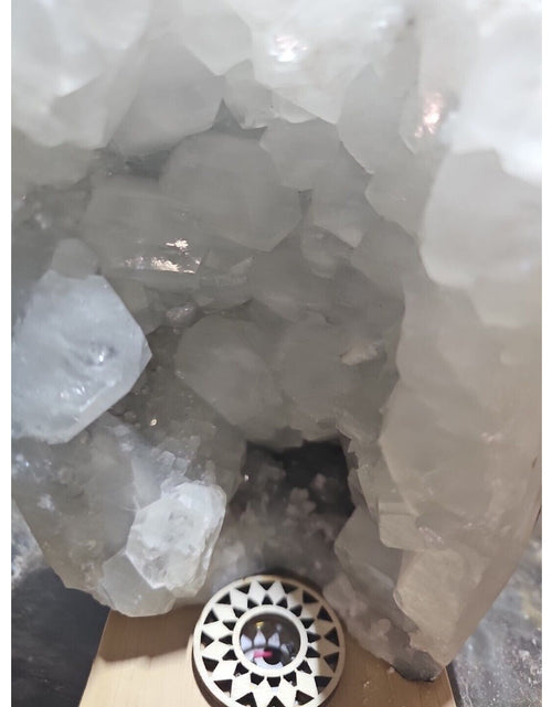 Load image into Gallery viewer, 2.7LB Natural white calcite Quartz Crystal Cluster mineral Specimen W/Led Light
