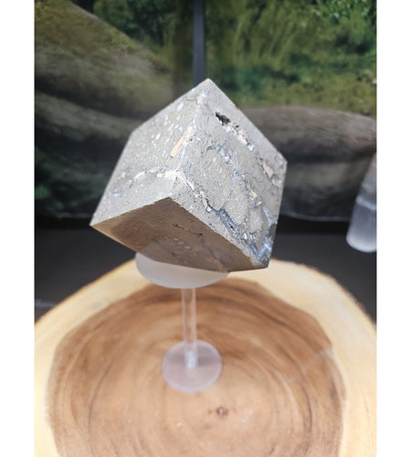 2.41LB 1Pcs Natural Ocean Jasper Onyx Quartz Crystal Geode Square Heptahedron