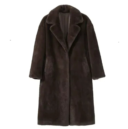 Women's Thickened Mink Velvet Coat – Autumn & Winter Warmth