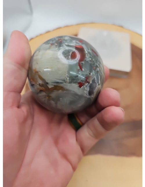 Load image into Gallery viewer, Ocean Jasper Sphere 63mm w/stand
