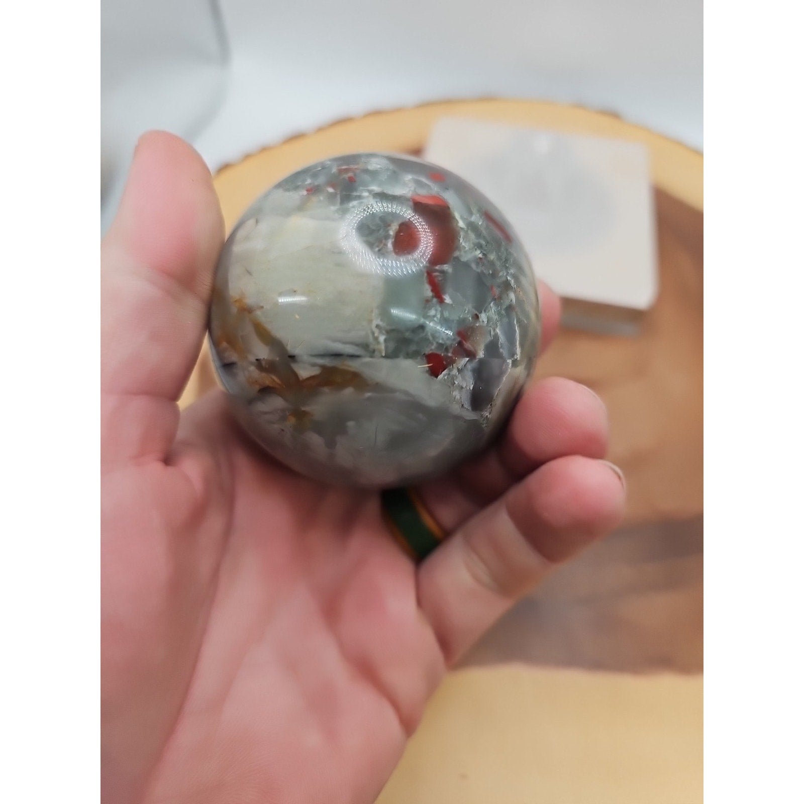 Ocean Jasper Sphere 63mm w/stand