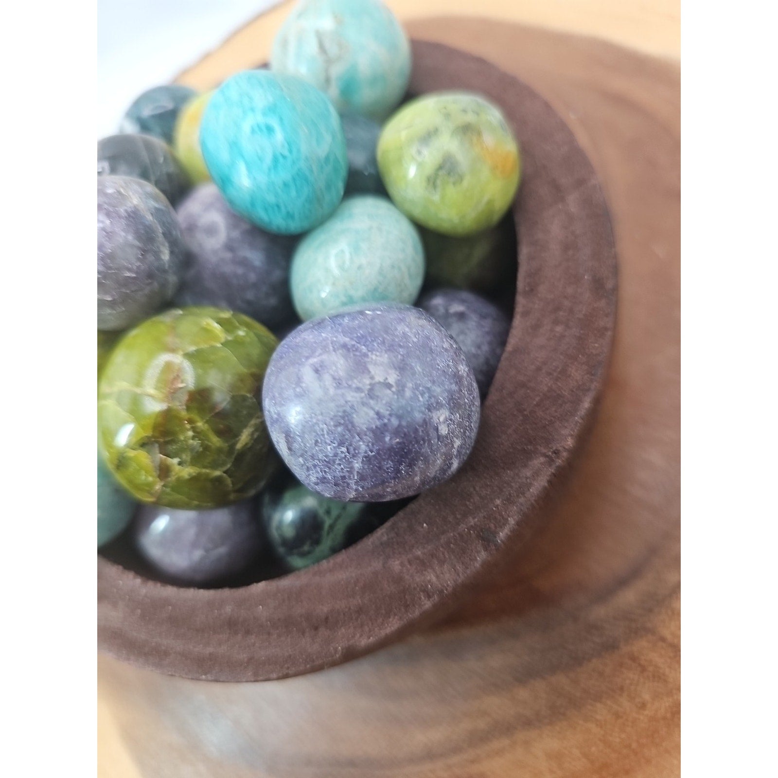 Ocean Jasper Spheres In Bowl 2lbs Of Stones