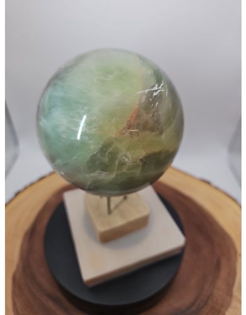 Load image into Gallery viewer, Rainbow Fluorite Quartz Crystal Sphere - Polished Healing
