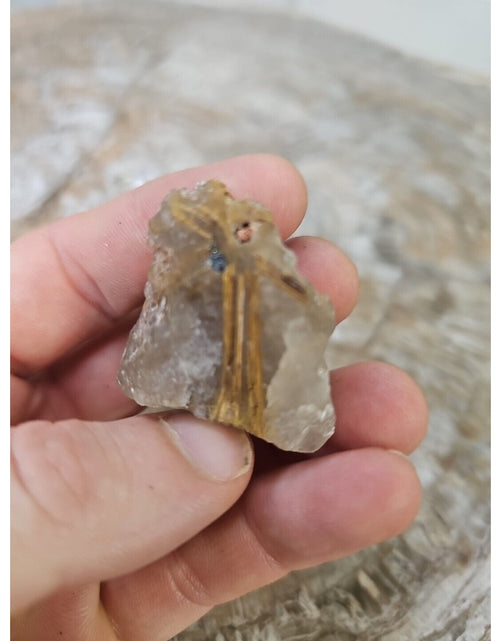 Load image into Gallery viewer, RARE NATURAL Golden Hair Rutilated Quartz Crystal Specimen
