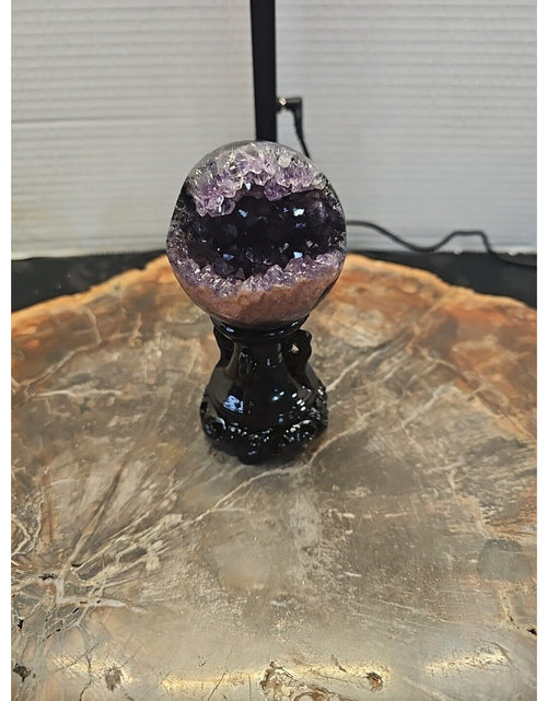 Load image into Gallery viewer, 259G Natural Amethyst geode quartz cluster crystal specimen Healing W/Stand
