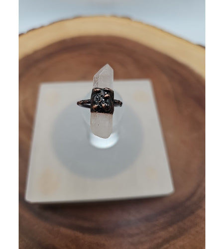 Adjustable Quartz Crystal Ring