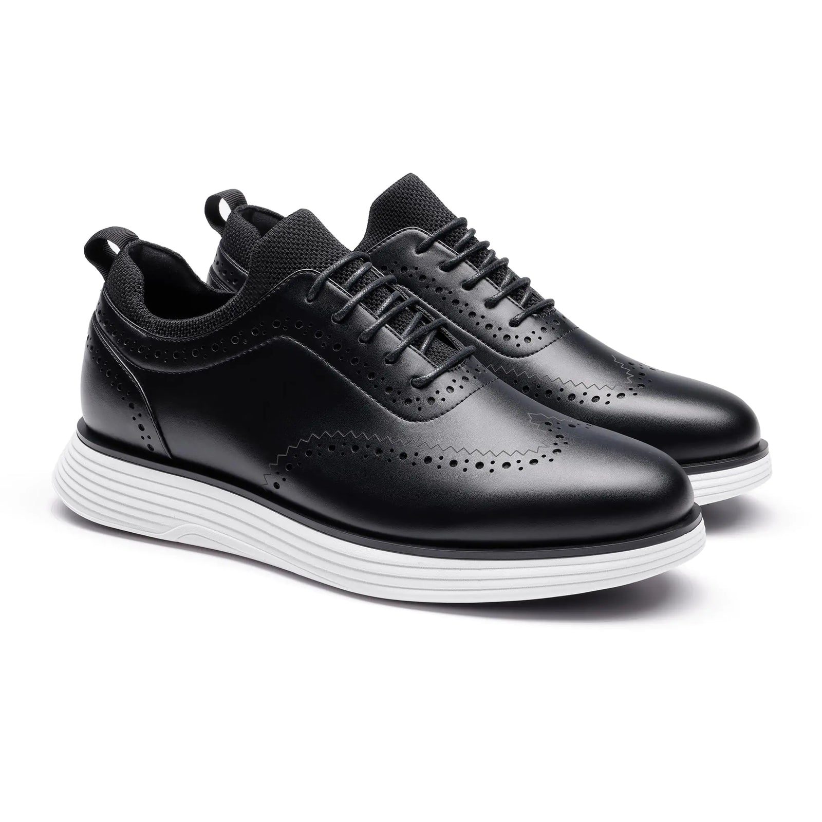 Bruno Marc Men's MaxFlex Dress Sneakers Oxfords Casual Wingtip Brogue Shoes 8 Black