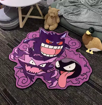 Load image into Gallery viewer, Anime-Inspired 3D Pokémon Character Rug – Perfect for Bedrooms and Lounges
