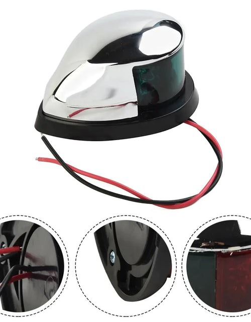 Load image into Gallery viewer, Waterproof Boat Navigation Light LED Bow Marine Front Pontoon Lamp Red Green 12V
