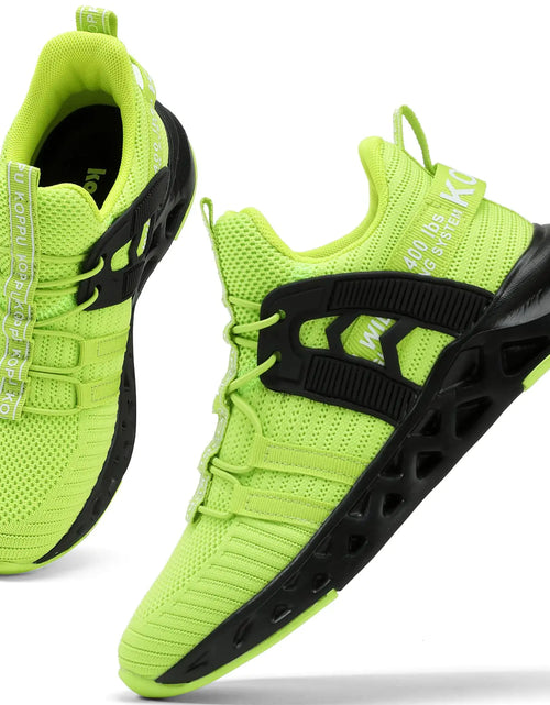 Load image into Gallery viewer, koppu Kids Shoes Running Shoes Girls Boys Primary School Students Sports Shoes Spring and Autumn Casual Shoes 11.5 Little Kid Fluorescent Green-4
