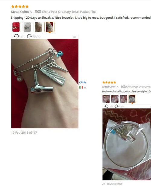 Load image into Gallery viewer, Creative Jewelry Barber Shop Bangles
