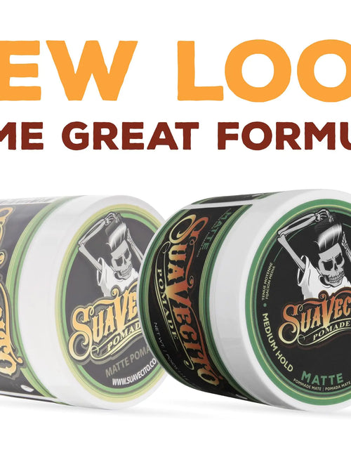 Load image into Gallery viewer, Suavecito Pomade Matte (No Shine) Formula 4 oz, 1 Pack - Medium Hold Hair Pomade For Men - Matte Hair Paste For Natural Texture Hairstyles
