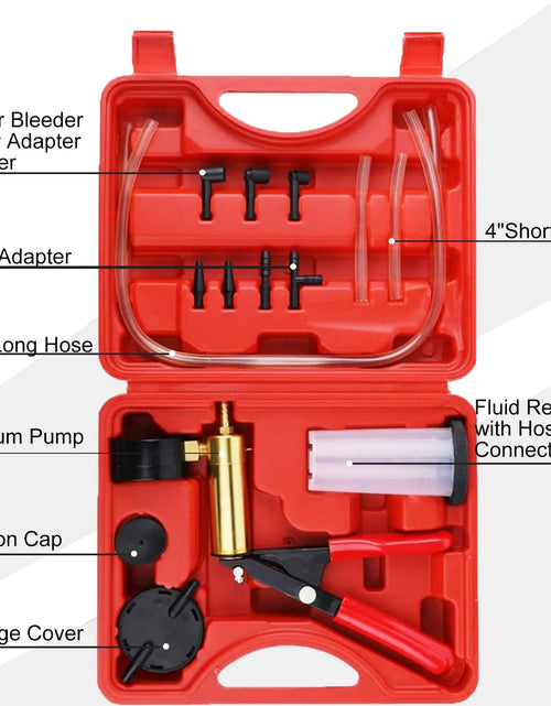 Load image into Gallery viewer, Hand Held Vacuum Pressure Pump Tester Set Brake Fluid Bleeder Bleeding Kit + Box
