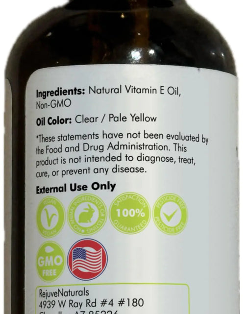 Load image into Gallery viewer, Vitamin E Oil - 100% Pure &amp; Natural, 85,800 IU. Repair Dry, Damaged Skin from Surgery &amp; Acne, Age Spots &amp; Wrinkles. Boost Collagen for Moisturized, Youthful-looking Skin. d-alpha tocopherol, 2 Fl Oz 2 Fl Oz (Pack of 1)
