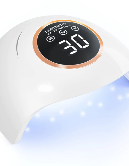 Load image into Gallery viewer, 72W UV LED Nail Lamp Light Dryer for Nails Gel Polish with 18 Beads 3 Timer Setting &amp; LCD Touch Display Screen, Auto Sensor, Professional Nails, White………
