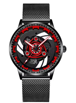 Load image into Gallery viewer, 3D Spinning Motorcycle Engine Watch
