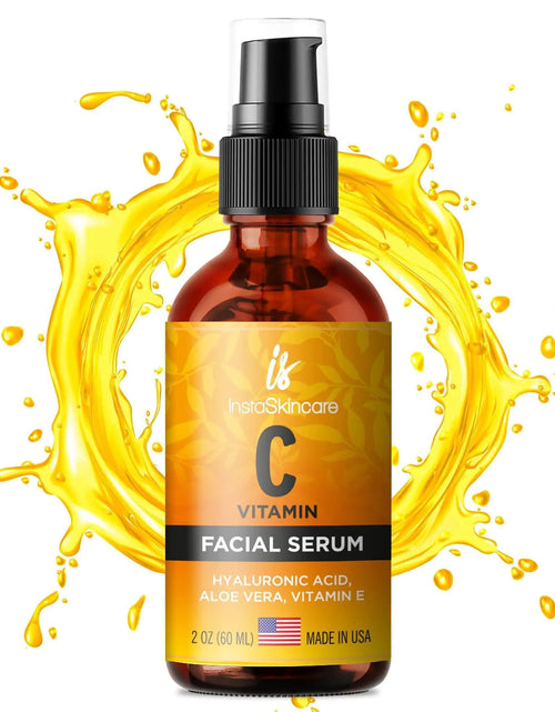 Load image into Gallery viewer, Vitamin C Serum for Face with Hyaluronic Acid Vitamin E Anti Aging Big Size 2 Oz
