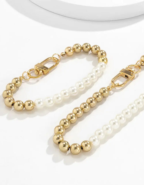 Load image into Gallery viewer, Natural Pearl Stitching Jewelry Set
