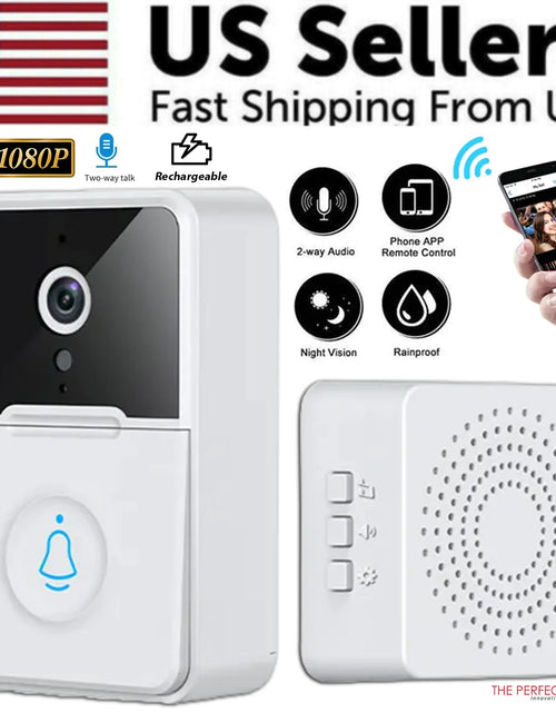 Load image into Gallery viewer, Wireless Security Smart WiFi Doorbell Intercom Video Camera Door Ring Bell Chime
