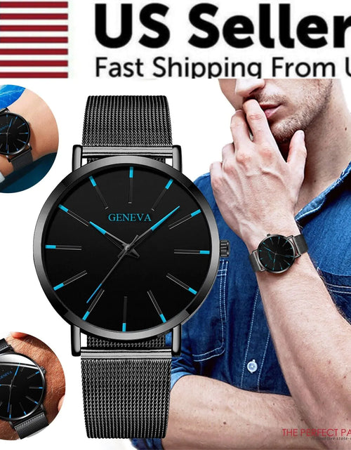 Load image into Gallery viewer, Waterproof Men&#39;s Watch Stainless Steel Quartz Luminous Classic Watches Business
