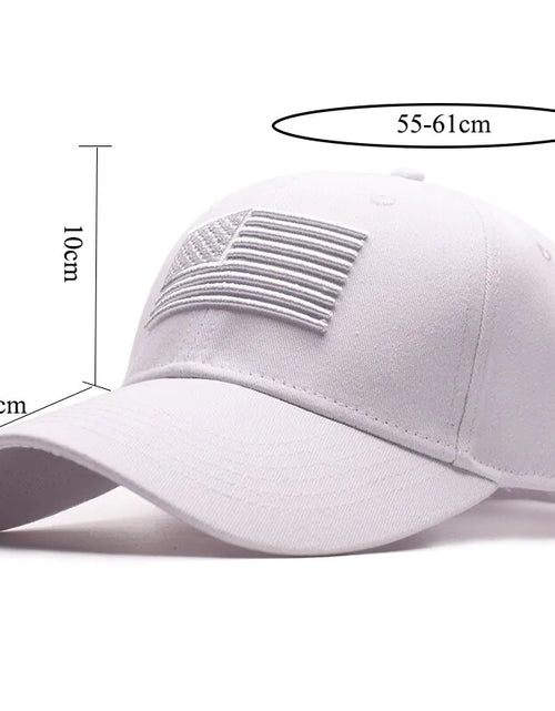 Load image into Gallery viewer, TACVASEN Tactical Baseball Cap: USA Flag Snapback Hat
