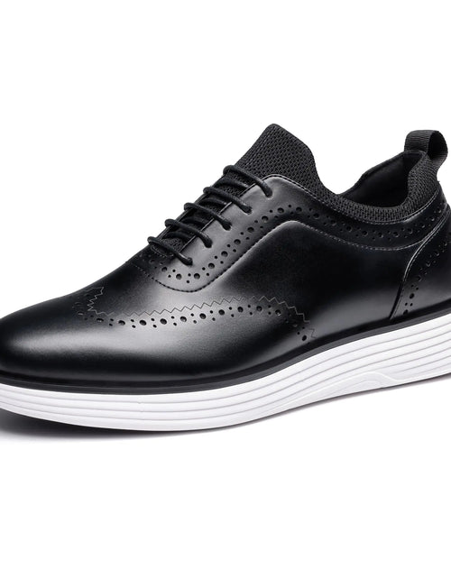 Load image into Gallery viewer, Bruno Marc Men&#39;s MaxFlex Dress Sneakers Oxfords Casual Wingtip Brogue Shoes 8 Black
