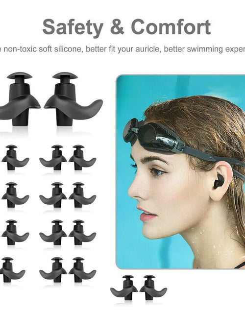 Load image into Gallery viewer, 5/10 Pairs Soft Silicone Ear Plugs For Swimming Sleeping Anti Snore Reusable USA
