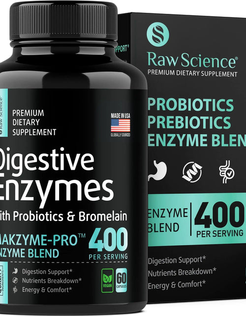 Load image into Gallery viewer, Digestive Enzymes With Probiotics for Women &amp; Men 60 Pills Digestive Health
