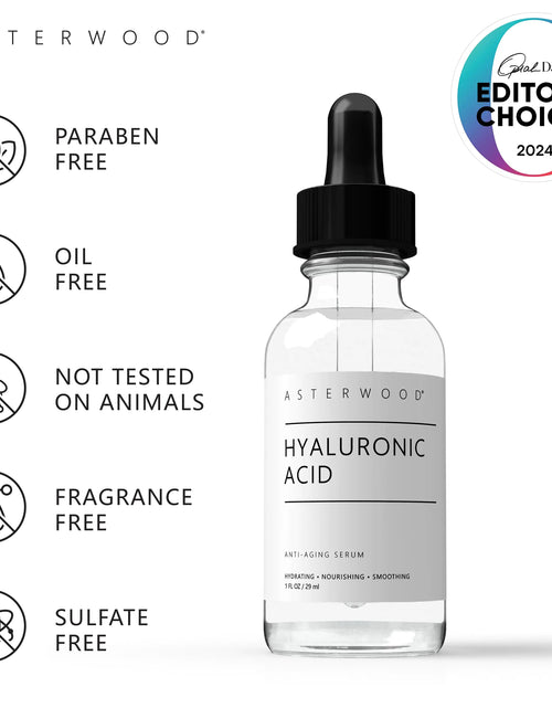 Load image into Gallery viewer, Pure Hyaluronic Acid Serum for Face - Plumping, Anti-Aging &amp; Hydrating - Fragrance-Free, Pairs Well with Vitamin C Face Serum &amp; Hylunaric Acid Moisturizer, 29ml/1 oz 1 Fl Oz (Pack of 1)
