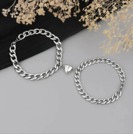 Magnetic Heart Couple Bracelet