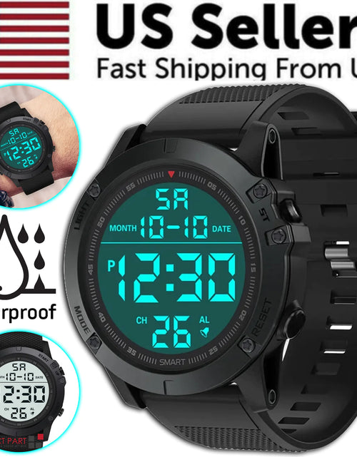 Load image into Gallery viewer, Waterproof Digital Sports Watch Military Tactical LED Backlight Wristwatch Men
