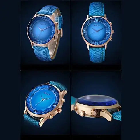 Load image into Gallery viewer, Papillon The Blue Butterflies Swarovski Australian Crystals Lux Watch
