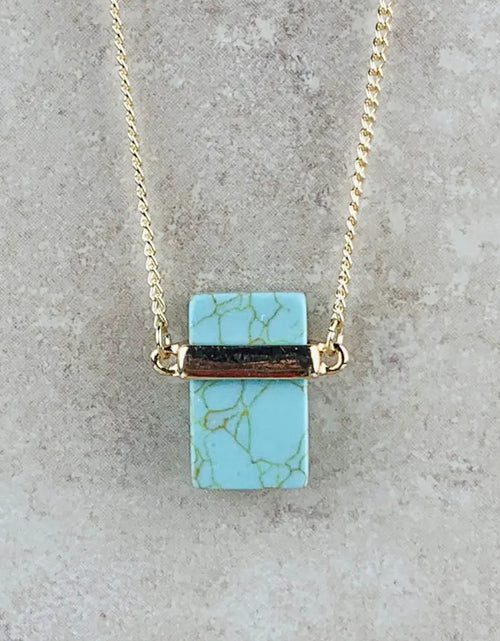 Load image into Gallery viewer, Natural Marble Stone Necklace
