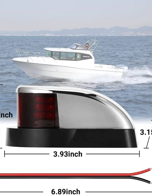 Load image into Gallery viewer, Waterproof Boat Navigation Light LED Bow Marine Front Pontoon Lamp Red Green 12V
