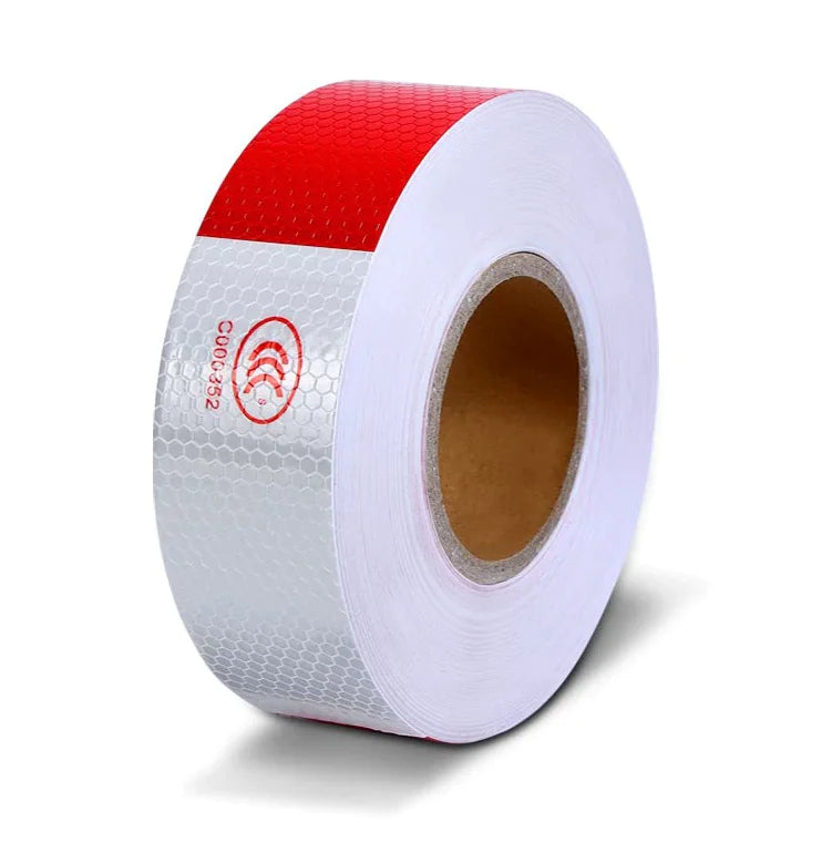 Reflective Trailer Safety Tape Conspicuity Tape Warning Sign Car Truck Red White