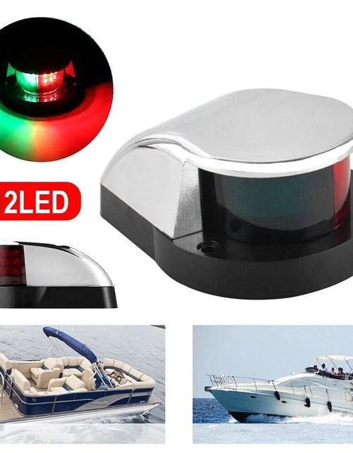 Load image into Gallery viewer, Waterproof Boat Navigation Light LED Bow Marine Front Pontoon Lamp Red Green 12V
